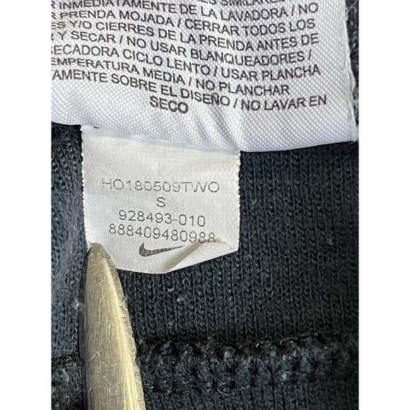 Nike Pants Mens S Black Optic Tapered Athletic Drawstring Jogger Sweatpants - Picture 11 of 14